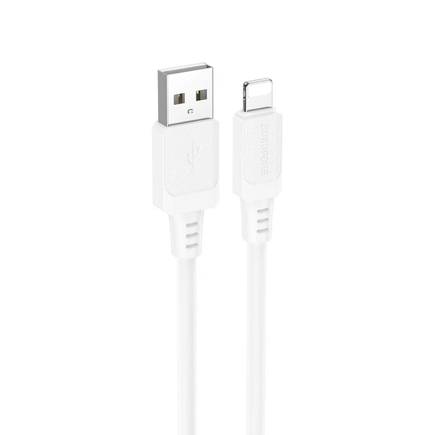 Кабель BOROFONE BX115 Lotto silicone Charging Data Cable iP White (6941991119637) - Фото 1 Кабель BOROFONE BX115 Lotto silicone Charging Data Cable iP White (6941991119637) - зображення 1