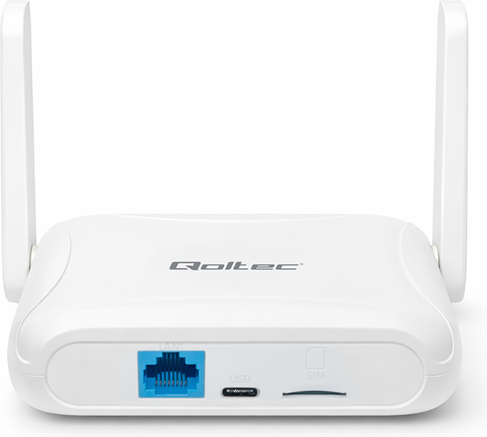 Router Qoltec Home & Travel 4G LTE Router with Wi-Fi 6 AX300 (5901878569802) - Zdjęcie 2 Router Qoltec Home & Travel 4G LTE Router with Wi-Fi 6 AX300 (5901878569802) - obraz 2