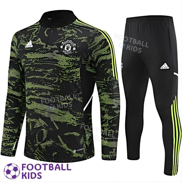 Дитячий футбольний костюм Манчестер Юнайтед 2023-2024 Black/Green Camo 145-155 см (3519-4) - Фото 1 Дитячий футбольний костюм Манчестер Юнайтед 2023-2024 Black/Green Camo 145-155 см (3519-4) - зображення 1