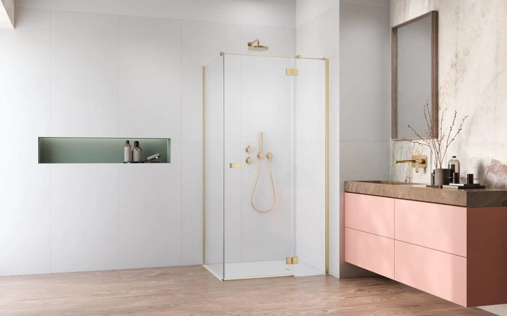 Душевая кабина RADAWAY Garda Brushed Gold KDJ 100x80x195 10701080-99-01R - изображение 2
