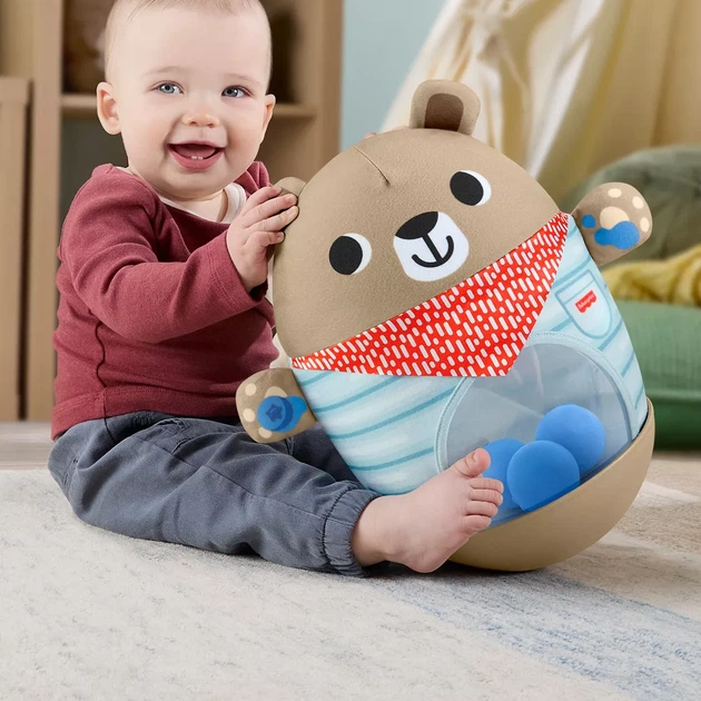 Іграшка Fisher Price Ведмедик-неваляйко (JLB83) - Фото 6 Іграшка Fisher Price Ведмедик-неваляйко (JLB83) - зображення 6