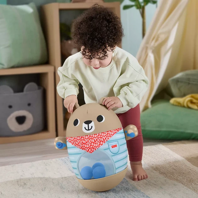 Іграшка Fisher Price Ведмедик-неваляйко (JLB83) - Фото 7 Іграшка Fisher Price Ведмедик-неваляйко (JLB83) - зображення 7