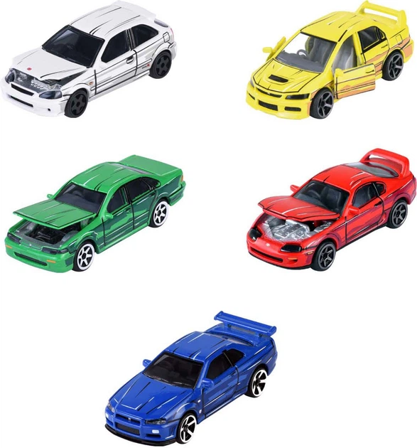 Zestaw samochodów Majorette JDM Legends Anime 5 szt 5699812 (3467452077627) - obraz 2