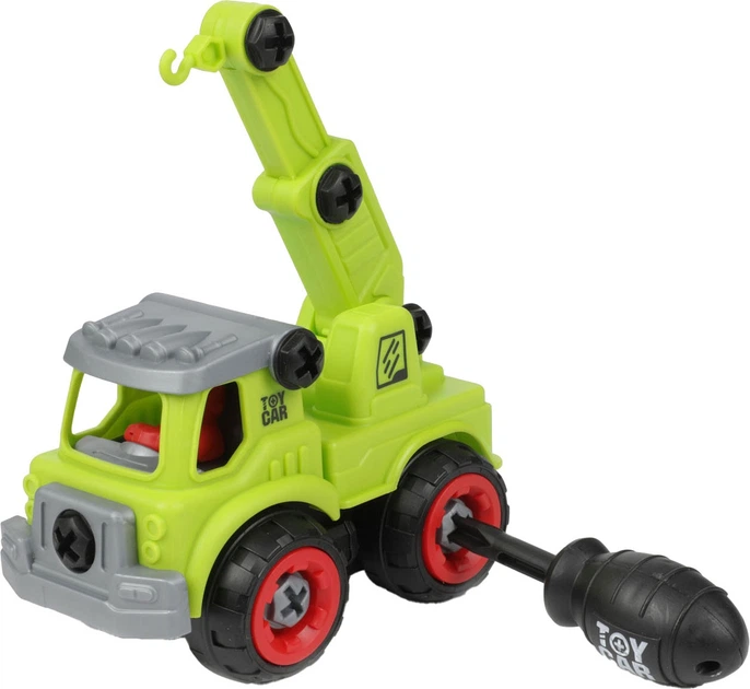 Zestaw pojazdów budowlanych Toi-Toys 4 szt 2420951 (8714627000795) - obraz 4