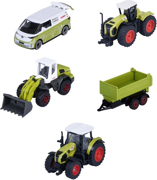 Zestaw Majorette Claas Farm 5 szt 5699811 (3467452077733) - obraz 2