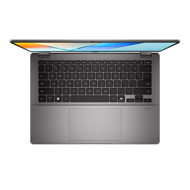 Ноутбук ASUS VivoBook 14 Flip / 2-in-1/ 14" Oled/ Intel Core 5 226V/ RAM 16 Gb/SSD 512Gb/Matte Gray - Фото 2 Ноутбук ASUS VivoBook 14 Flip / 2-in-1/ 14" Oled/ Intel Core 5 226V/ RAM 16 Gb/SSD 512Gb/Matte Gray - зображення 2