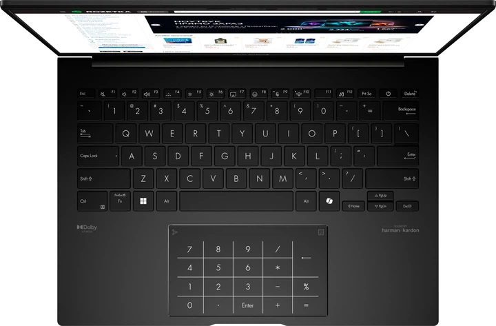 Ноутбук ASUS Zenbook 14 OLED UM3406GA-QD013W Jade Black/ AMD Ryzen AI 5 430 (2.0 - 4.5 ГГц) / RAM 16 ГБ / SSD 512 ГБ / AMD Radeon 840M Graphics - изображение 6