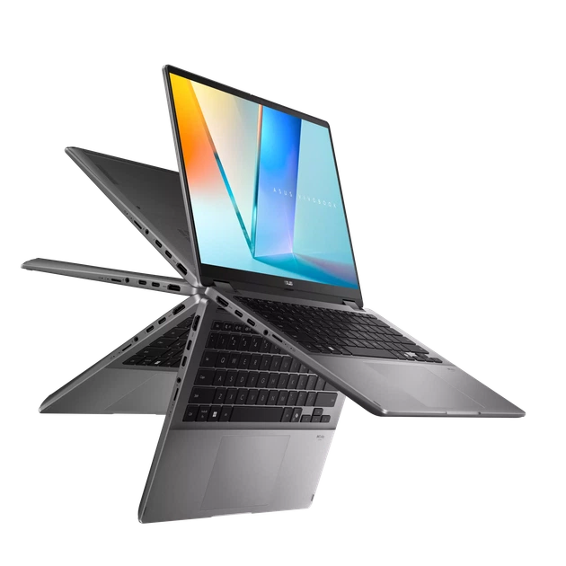 Ноутбук ASUS VivoBook 14 Flip / 2-in-1/ 14" Oled/ Intel Core 5 226V/ RAM 16 Gb/SSD 512Gb/Matte Gray - Фото 10 Ноутбук ASUS VivoBook 14 Flip / 2-in-1/ 14" Oled/ Intel Core 5 226V/ RAM 16 Gb/SSD 512Gb/Matte Gray - зображення 10