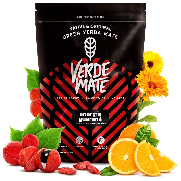 Набор 2 шт. чай мате Verde Mate Green Energia Guarana 500 г, бразильский мате с гуараной и ягодами годжи - изображение 6