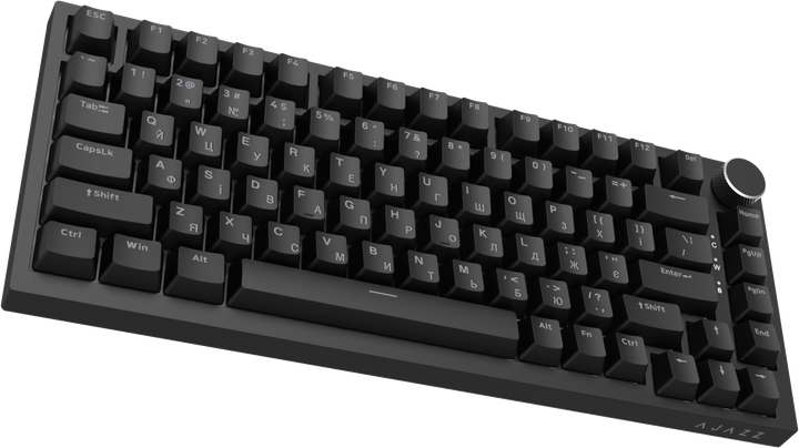 Клавиатура проводная Ajazz AK820 Red Switch USB-C Black (AK820-R-B) - Фото 5 Клавиатура проводная Ajazz AK820 Red Switch USB-C Black (AK820-R-B) - изображение 5