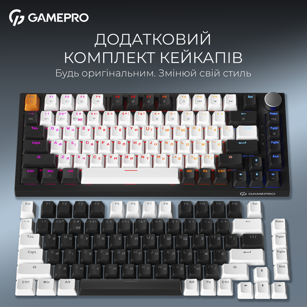Клавиатура беспроводная GamePro Asgard Valhalla QLAB Sakura Switch