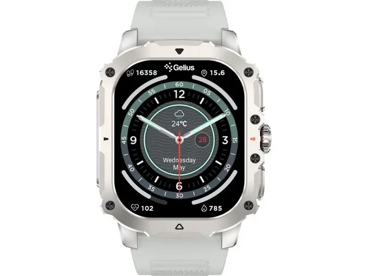 Смарт-годинник Gelius Pro GP-SW016 (Tactical Heavy) Silver Titan - изображение 8