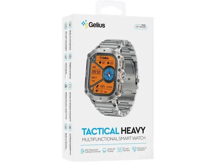 Смарт-годинник Gelius Pro GP-SW016 (Tactical Heavy) Silver Titan - изображение 14