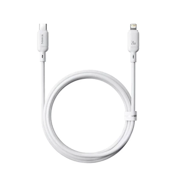 Кабель Baseus Silky Series Cable Type-C to Lightning 20W 2m P10377700213-01 White - Фото 3 Кабель Baseus Silky Series Cable Type-C to Lightning 20W 2m P10377700213-01 White - изображение 3