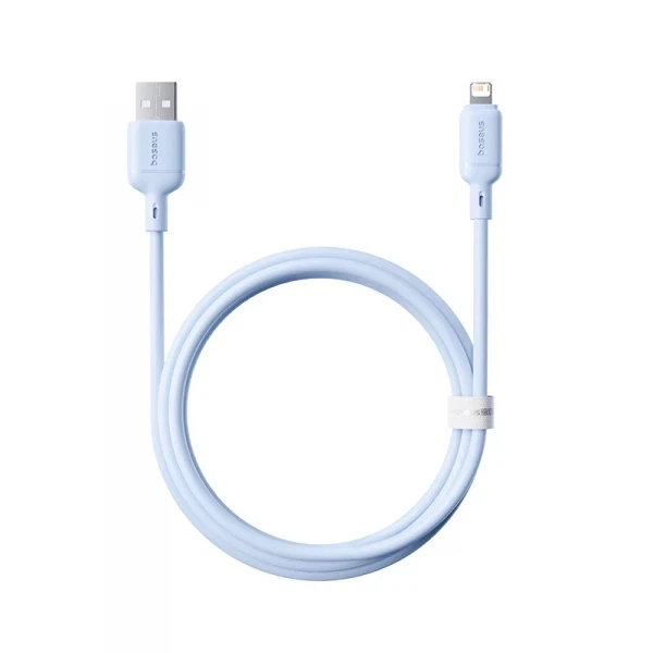 Кабель Baseus Silky Series Cable USB to Lightning 2.4A 1m P10377702313-00 Blue - зображення 3