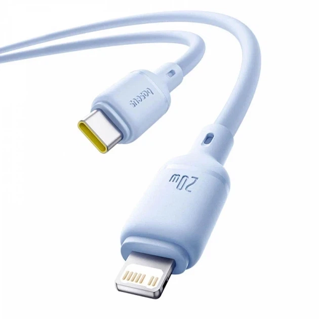 Кабель Baseus Silky Series Cable Type-C to Lightning 20W 1m P10377700313-00 Blue - изображение 2