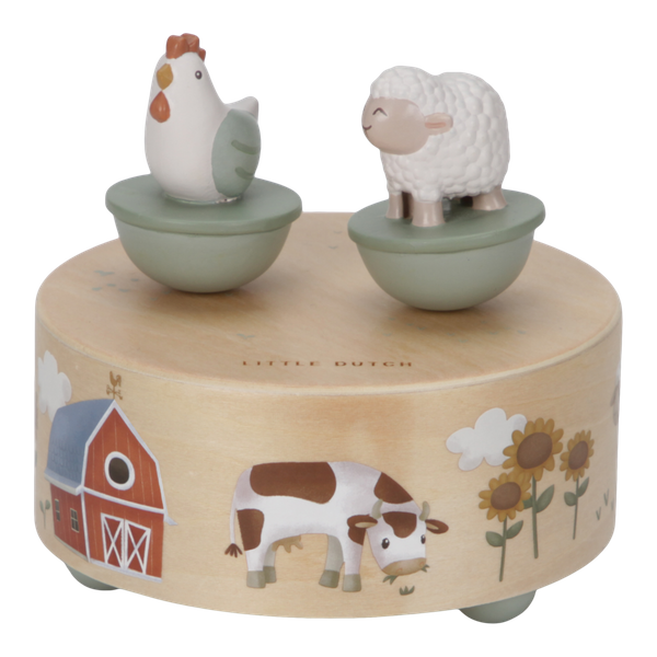 Tańcząca pozytywka Little Dutch Little Farm FSC (LD7165) (8713291771659) - obraz 2