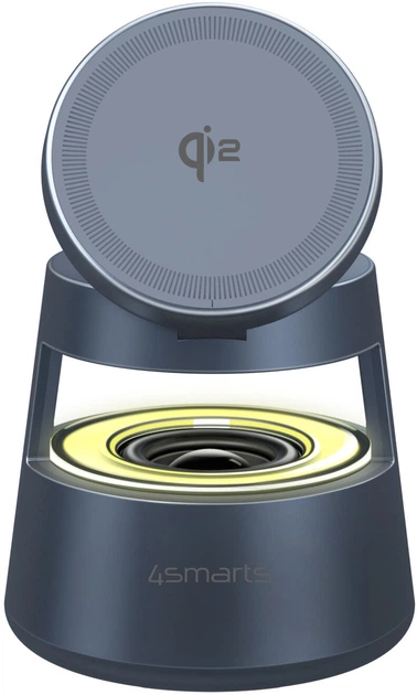 Stacja ładowania 4smarts Qi2 Ladestation Aura Sound Black (4252011910625) - Zdjęcie 1 Stacja ładowania 4smarts Qi2 Ladestation Aura Sound Black (4252011910625) - obraz 1