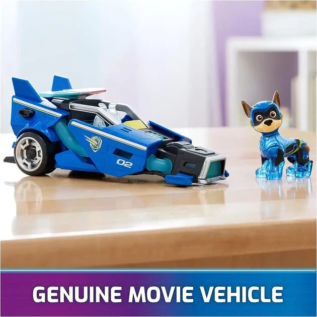 Игрушка «Щенячий патруль: Гонщик» Paw Patrol: The Mighty Movie, Toy Car with Action Figure - изображение 2