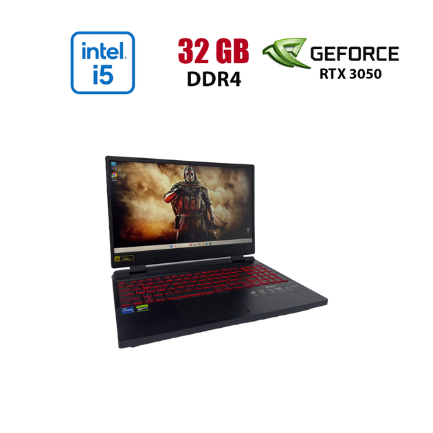 Игровой ноутбук Acer Nitro 5 / 15.6" (1920x1080) IPS / Intel Core i5-12450H (8 (12) ядер по 3.3 - 4.4 GHz) / 16 GB DDR4 / 1000 GB SSD / nVidia GeForce RTX 3050, 4 GB GDDR6, 128-bit / WebCam б/у - Фото 1 Игровой ноутбук Acer Nitro 5 / 15.6" (1920x1080) IPS / Intel Core i5-12450H (8 (12) ядер по 3.3 - 4.4 GHz) / 16 GB DDR4 / 1000 GB SSD / nVidia GeForce RTX 3050, 4 GB GDDR6, 128-bit / WebCam б/у - изображение 1