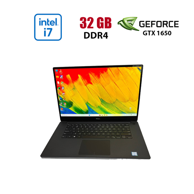 Ігровий ультрабук Dell XPS 15 7590 / 15.6" (3840x2160) IPS / Intel Core i7-9750H (6 (12) ядер по 2.6 - 4.5 GHz) / 32 GB DDR4 / 1000 GB SSD / nVidia GeForce GTX 1650, 4 GB GDDR5, 128-bit / WebCam б/в - Фото 1 Ігровий ультрабук Dell XPS 15 7590 / 15.6" (3840x2160) IPS / Intel Core i7-9750H (6 (12) ядер по 2.6 - 4.5 GHz) / 32 GB DDR4 / 1000 GB SSD / nVidia GeForce GTX 1650, 4 GB GDDR5, 128-bit / WebCam б/в - зображення 1
