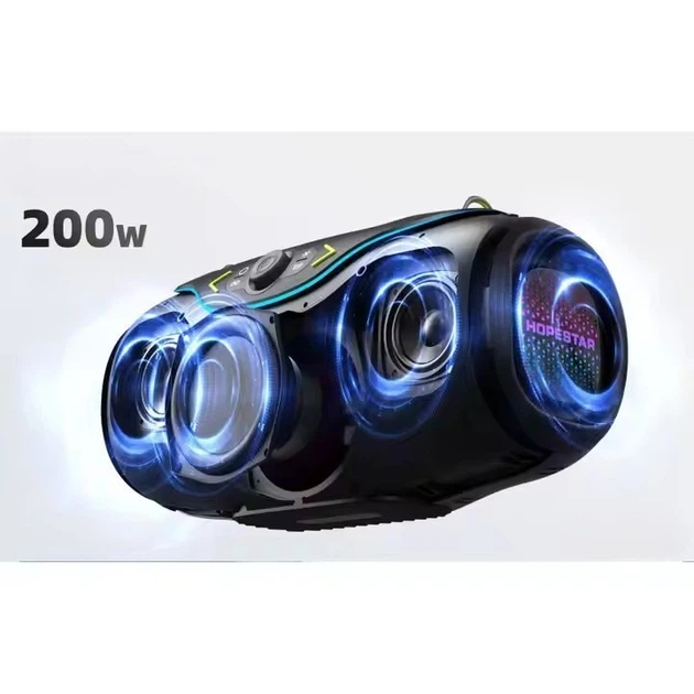Портативна колонка Bluetooth Hopestar A6 Club 200W Black - зображення 5