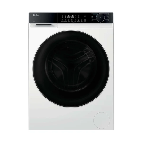 Прально-сушильна машина Haier фронтальна, 8(5)кг, 1400, A, 46.2см, дисплей, пара, інвертор, люк чорний, білий - зображення 2
