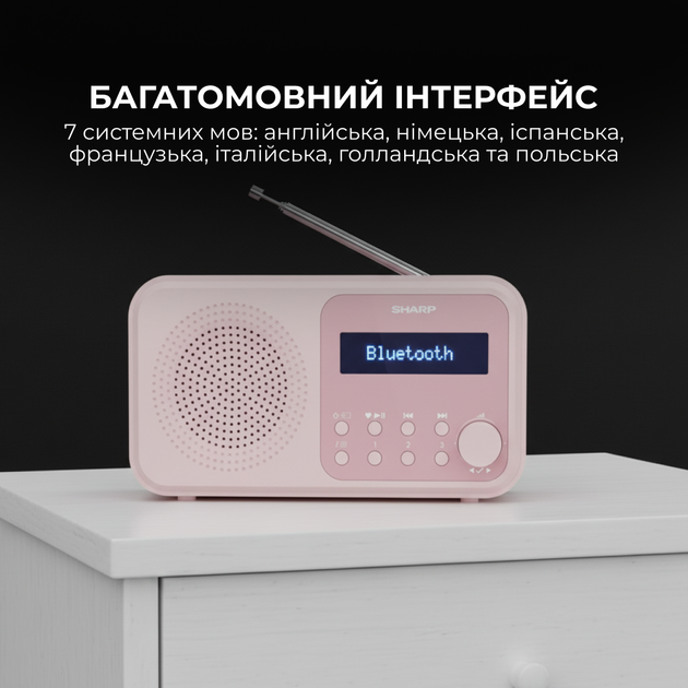 Радиоприемник Sharp DR-P420 Pink - Фото 8 Радиоприемник Sharp DR-P420 Pink - изображение 8