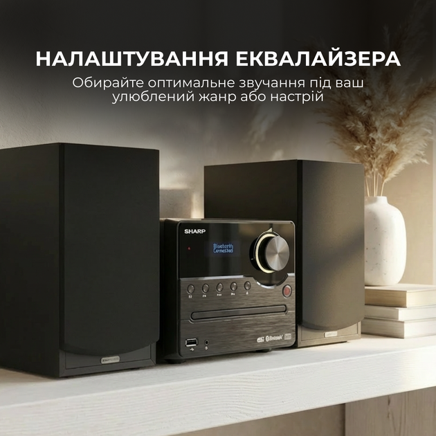 Музичний центр Sharp XL-B517D(BK) Black - зображення 5