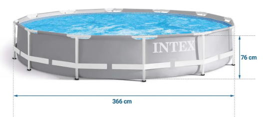 Каркасный бассейн Intex 26712 (366 x 76 см) с фильтр насосом - изображение 2