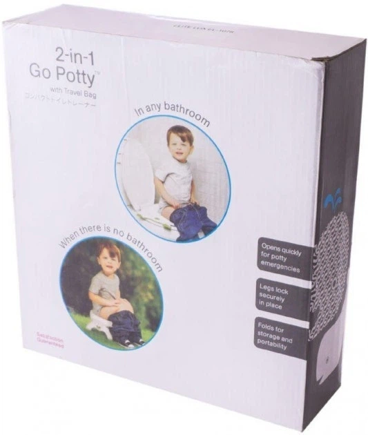 Дитячий дорожній горщик-туалет Oxo Tot 2-in-1 Go Potty салатовий з білим - зображення 4