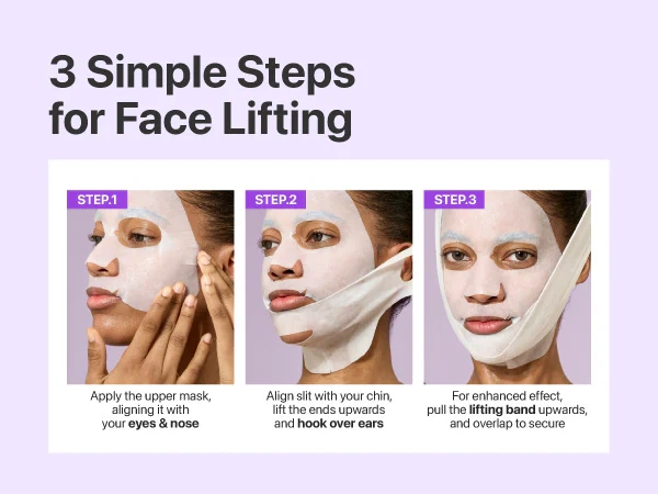 Ліфтинг-маска для обличчя Numbuzin No.9 NAD+ BIO Lifting-sil Full Face Mask для підтягнення, пружності та антиейдж ефекту - зображення 3
