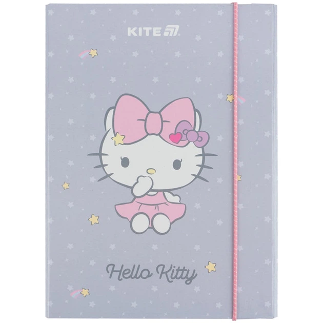 Папка для зошитів на гумці Kite Hello Kitty HK25-210-1, картон - зображення 2