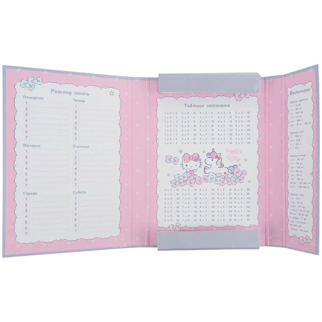 Папка для зошитів на гумці Kite Hello Kitty HK25-210-1, картон - зображення 4