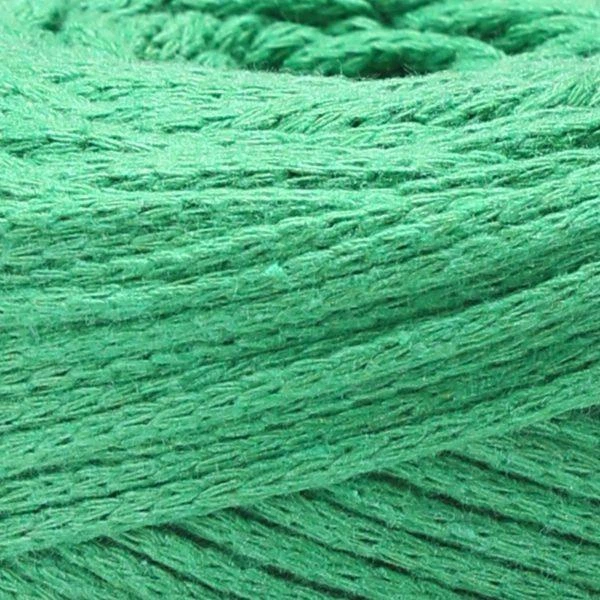 Шнур плетений YarnArt macrame cotton 2мм смарагдовий (№759) - изображение 2