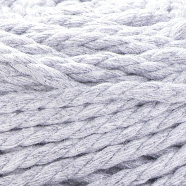 Шнур кручений YarnArt macrame rope 3мм світло-сірий 250г (№756) - Фото 3 Шнур кручений YarnArt macrame rope 3мм світло-сірий 250г (№756) - изображение 3