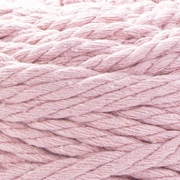 Шнур кручений YarnArt macrame rope 3мм рожевий 250г (№762) - изображение 4