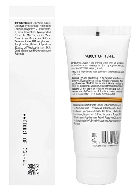 Активний крем із ретинолом Christina Line Repair Fix Retinol E Active Cream 60 мл - Фото 3 Активний крем із ретинолом Christina Line Repair Fix Retinol E Active Cream 60 мл - зображення 3
