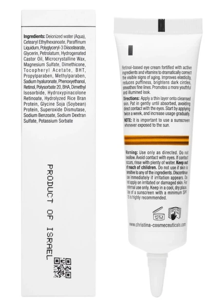 Крем для кожи вокруг глаз с ретинолом Christina Line Repair Fix Retinol E Eye Cream 30 мл - Фото 3 Крем для кожи вокруг глаз с ретинолом Christina Line Repair Fix Retinol E Eye Cream 30 мл - изображение 3