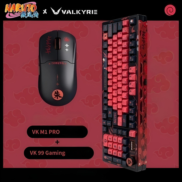 Игровой беспроводной набор Valkyrie: клавиатура VK99 Gaming и мышь VK M1 Pro, Itachi Uchiha - Фото 2 Игровой беспроводной набор Valkyrie: клавиатура VK99 Gaming и мышь VK M1 Pro, Itachi Uchiha - изображение 2