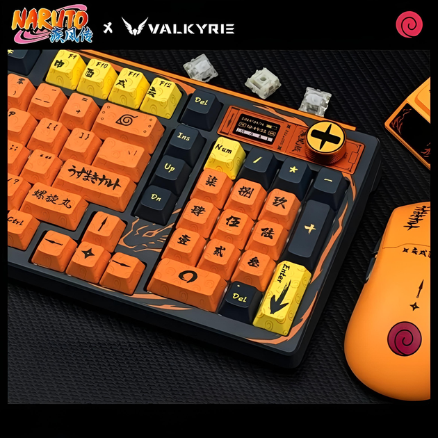 Игровой беспроводной набор Valkyrie: клавиатура VK99 Gaming и мышь VK M1 Pro, Naruto Uzumaki - Фото 7 Игровой беспроводной набор Valkyrie: клавиатура VK99 Gaming и мышь VK M1 Pro, Naruto Uzumaki - изображение 7