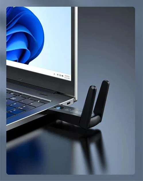 USB WiFi адаптер AC 1300 Broadcom дводіапазонний 2.4/5ГГц USB 3.0 - зображення 8