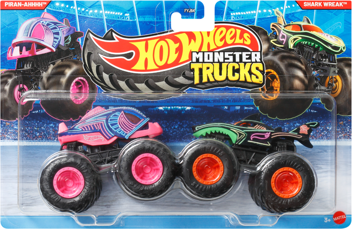 Набір із 2 машинок-позашляховиків Hot Wheels серії Monster Trucks в асортименті (FYJ64) - Фото 6 Набір із 2 машинок-позашляховиків Hot Wheels серії Monster Trucks в асортименті (FYJ64) - зображення 6