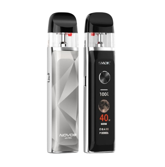 Pod-система Smok Novo 6 Ultra KIT Silver вейп смок ново 6 ультра на 1700мАч до 40 Вт электронная сигарета с цветным дисплеем серебристая - изображение 5