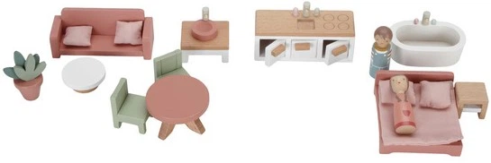Domek dla lalek Little Dutch FSC (LD7116) (8713291771161) - obraz 3