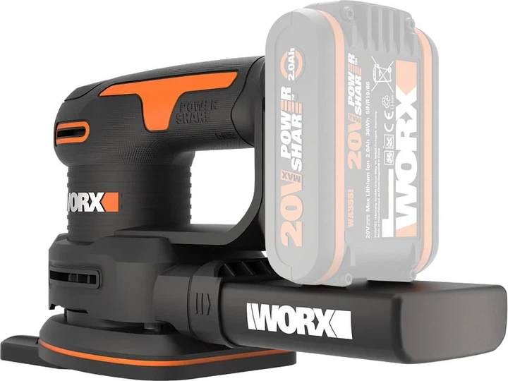 SzlifIerka oscylacyjna Worx CDS 20 V WX822.9 bez akumulatora i ładowarki (6924328336556) - obraz 3