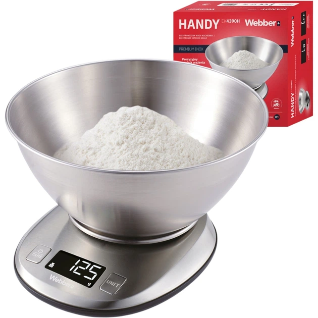 Ваги кухонні Webber Handy EK4390H (05EK4390H) - Фото 1 Ваги кухонні Webber Handy EK4390H (05EK4390H) - зображення 1