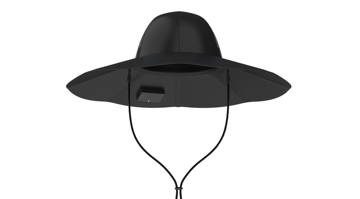 Сонячний капелюх EcoFlow Power Hat 12 Вт - Чорний L-XL - зображення 6