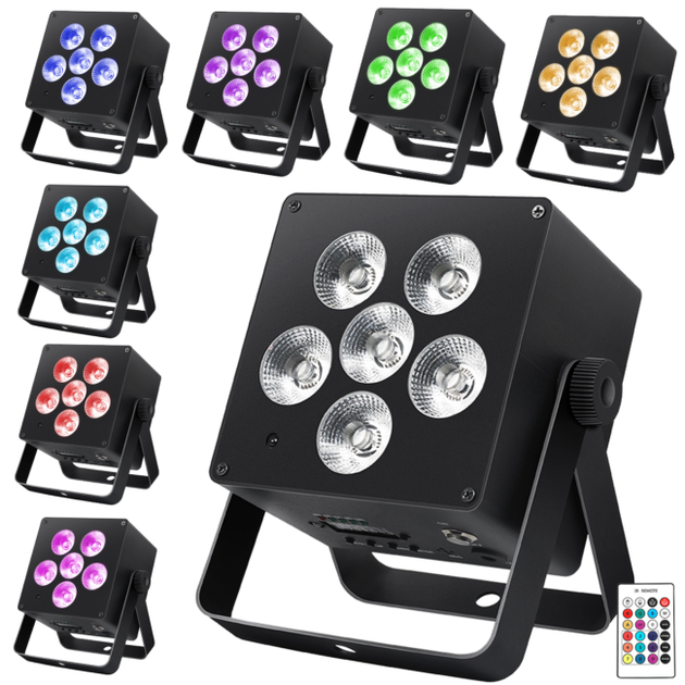 Reflektor sceniczny Light4Me Accu Par RGBWA-UV Akumulatorowy (5908249830295) - obraz 2