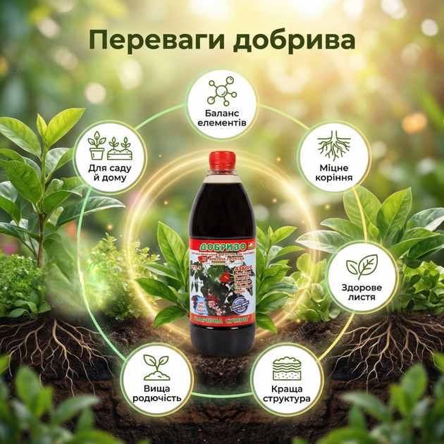 Удобрение органо-минеральное 500 мл «Волшебная смесь» жидкий концентрат подкормки для кислых почв - изображение 2